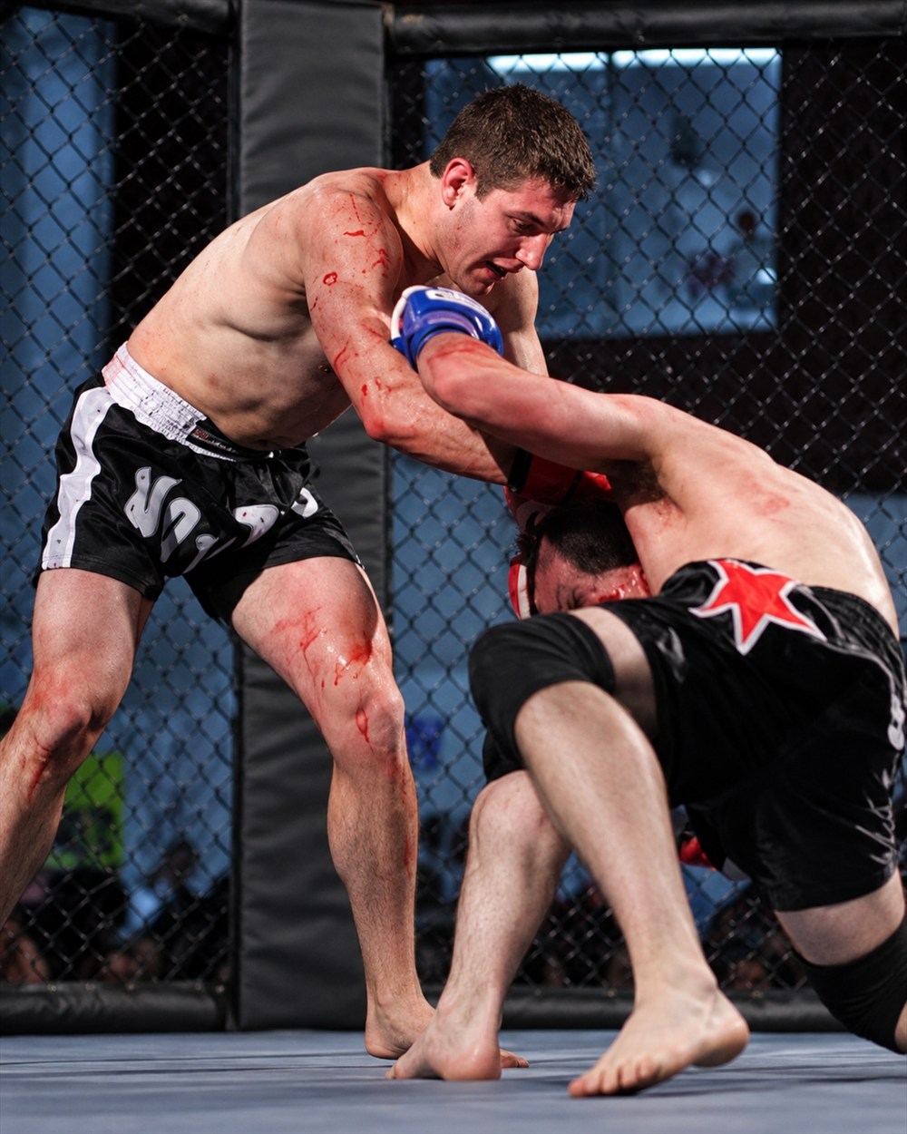 Shane "Shin" Finn competing in the cage for Central PA Mixed Martial Arts